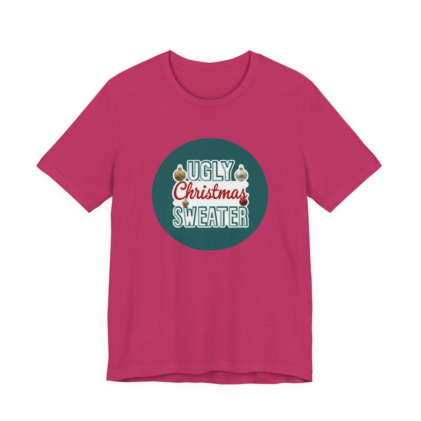 Ugly Christmas Sweater Logo Style - Christmas T-Shirt | Holiday | Roly Poly Print