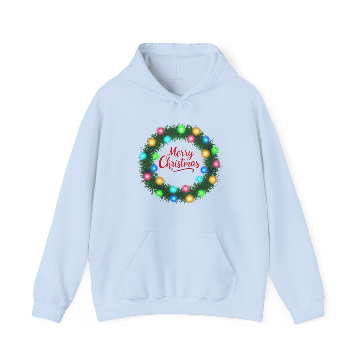 Merry Christmas Wreath - Christmas Hoodie | Holiday | Roly Poly Print