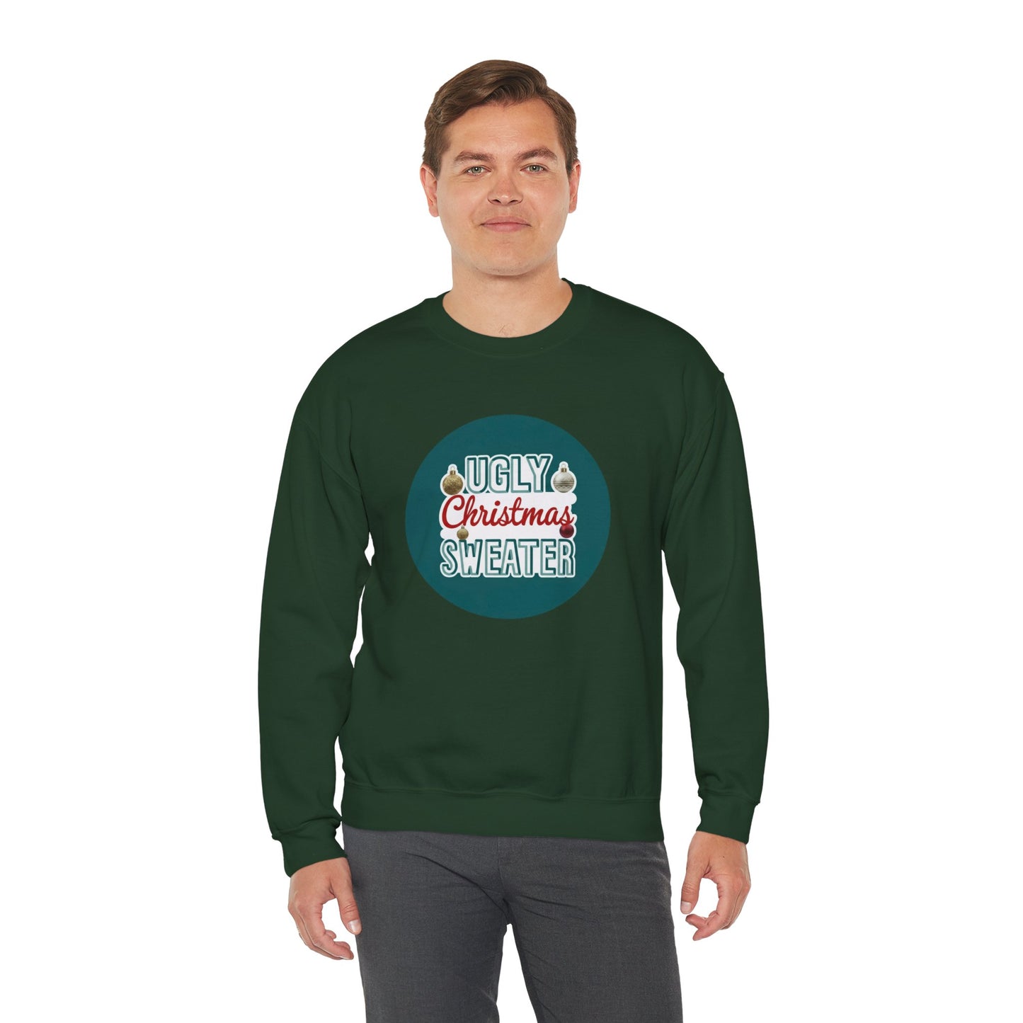 Ugly Christmas Sweater Logo Style - Christmas Sweatshirt | Holiday | Roly Poly Print