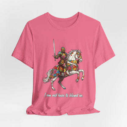 Colorful Floral Knight on Horse - T-Shirt | Pets and Animals | Roly Poly Print