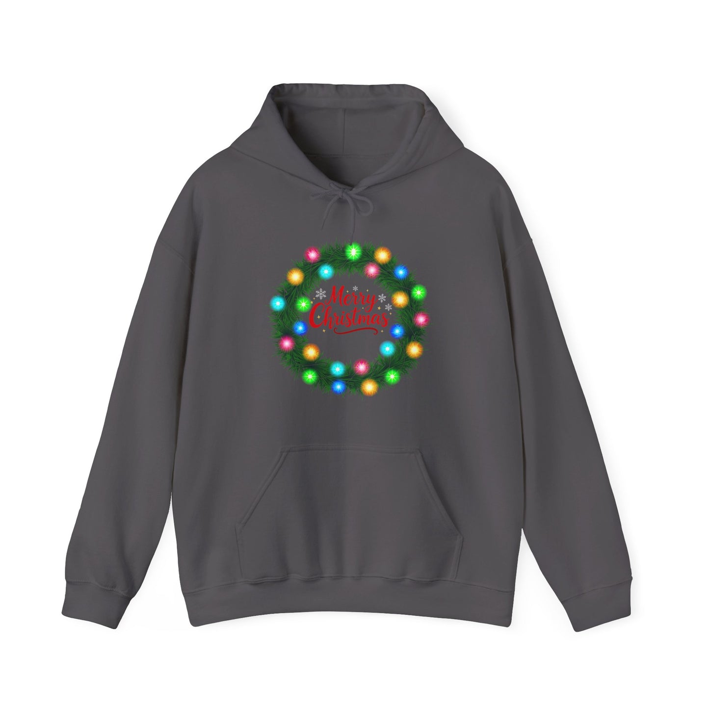 Merry Christmas Wreath - Christmas Hoodie | Holiday | Roly Poly Print