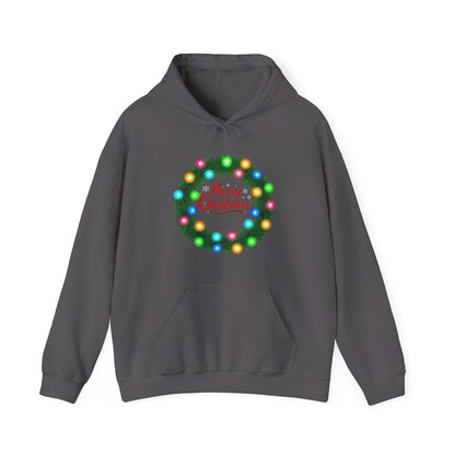Merry Christmas Wreath - Christmas Hoodie | Holiday | Roly Poly Print