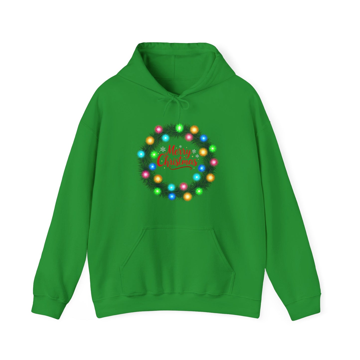 Merry Christmas Wreath - Christmas Hoodie | Holiday | Roly Poly Print