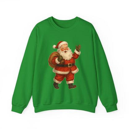 40's Era Santa - Christmas Sweatshirt | Holiday | Roly Poly Print