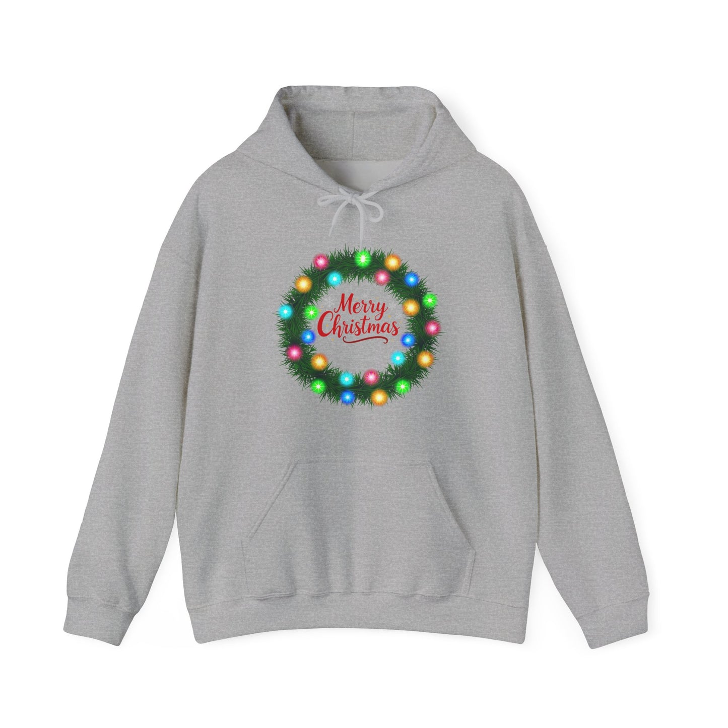 Merry Christmas Wreath - Christmas Hoodie | Holiday | Roly Poly Print