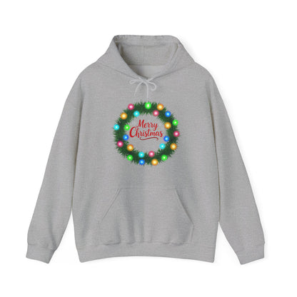 Merry Christmas Wreath - Christmas Hoodie | Holiday | Roly Poly Print
