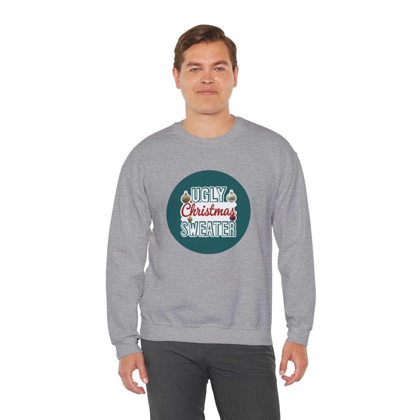 Ugly Christmas Sweater Logo Style - Christmas Sweatshirt | Holiday | Roly Poly Print