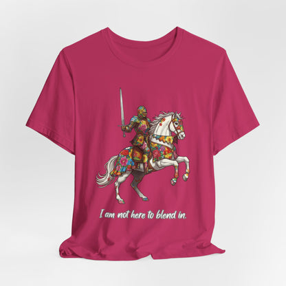 Colorful Floral Knight on Horse - T-Shirt | Pets and Animals | Roly Poly Print