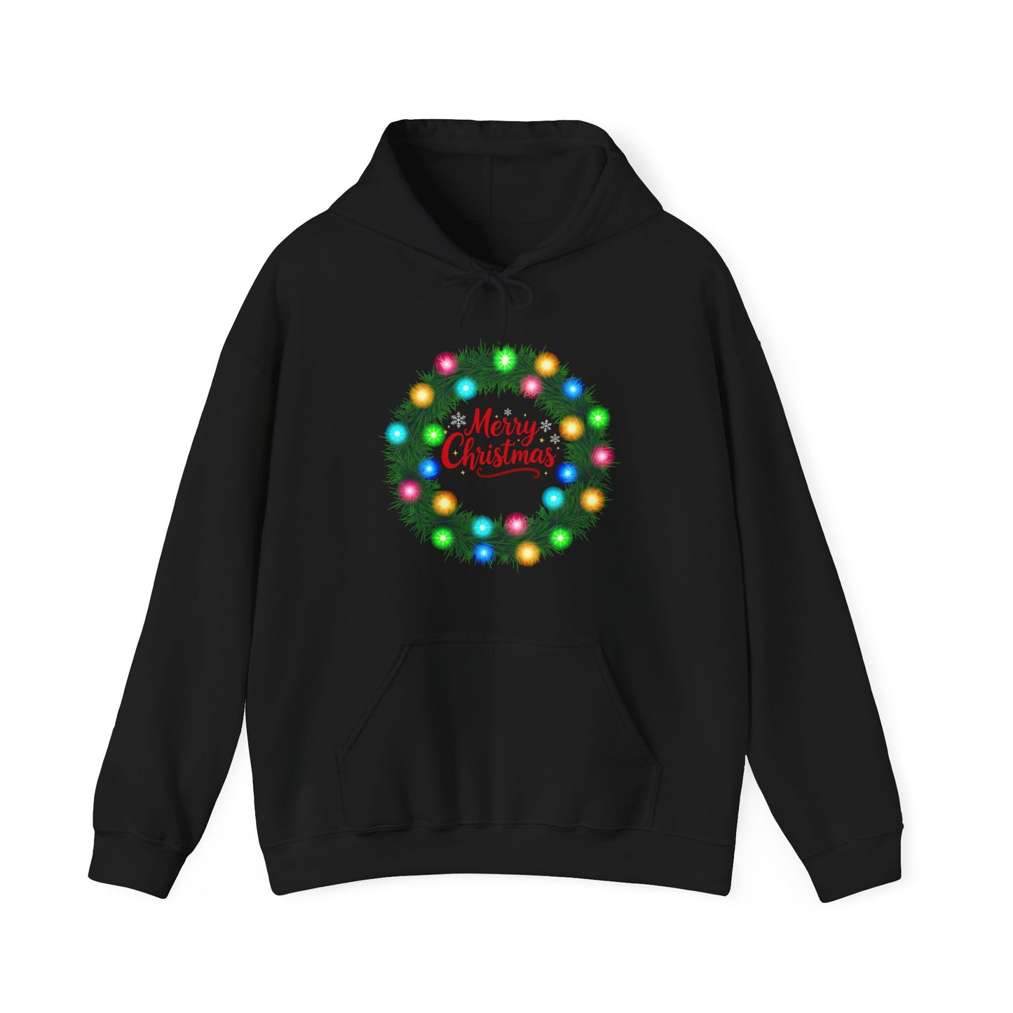 Merry Christmas Wreath - Christmas Hoodie | Holiday | Roly Poly Print
