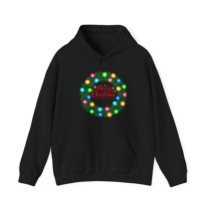 Merry Christmas Wreath - Christmas Hoodie | Holiday | Roly Poly Print
