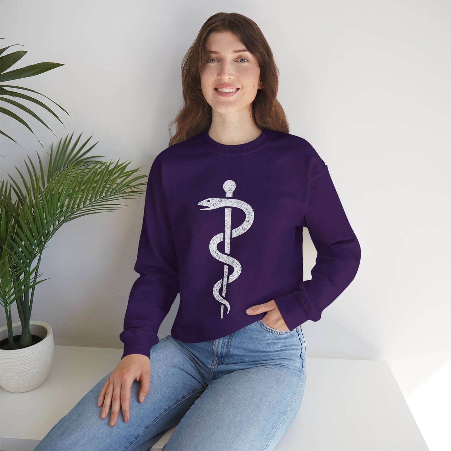 Rod of Asclepius - Sweatshirt | Nurses & Healthcare | Roly Poly Print