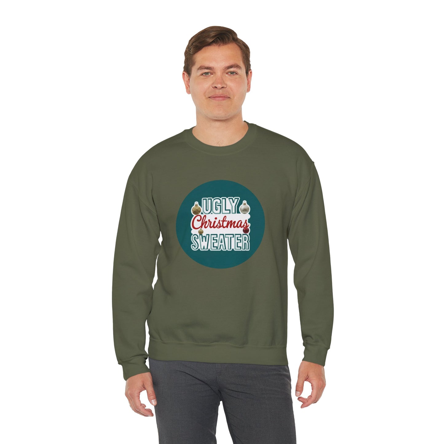 Ugly Christmas Sweater Logo Style - Christmas Sweatshirt | Holiday | Roly Poly Print