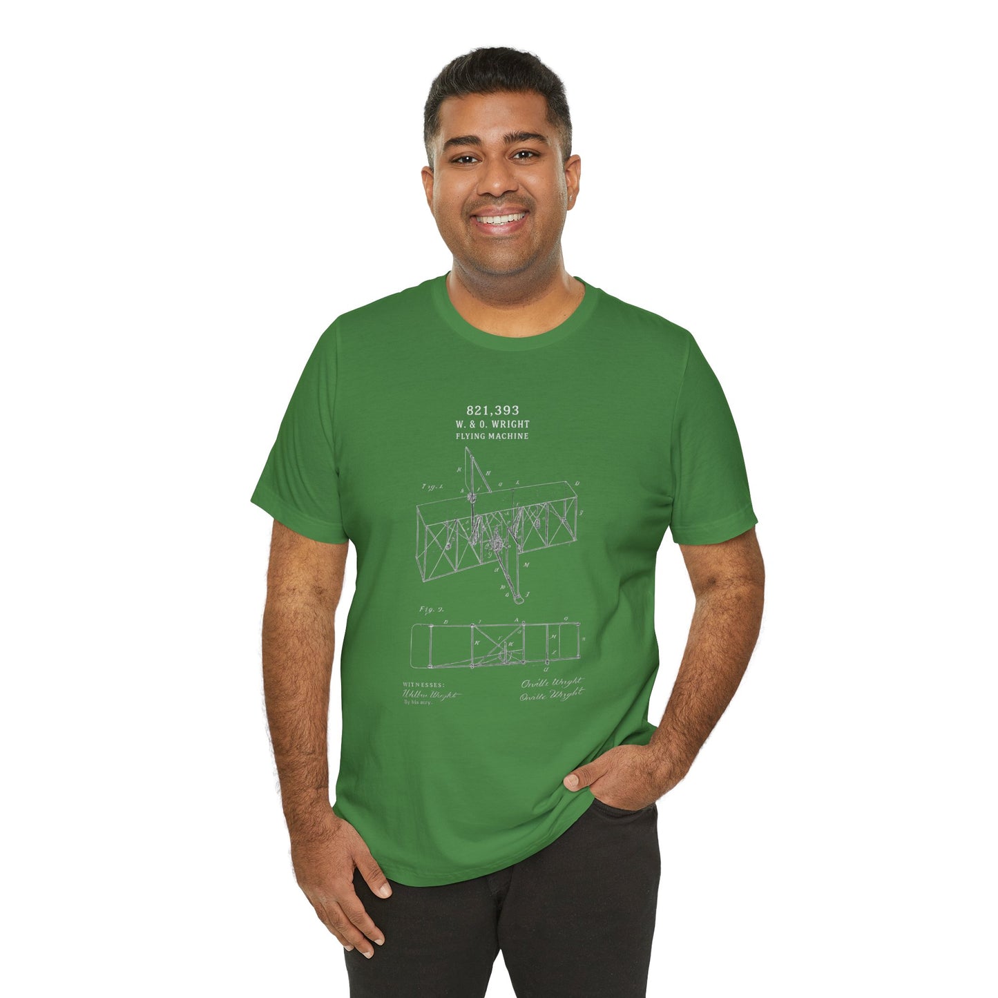 Wright Flyer Sketch - T-Shirt | STEM | Roly Poly Print