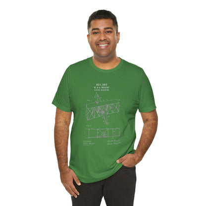 Wright Flyer Sketch - T-Shirt | STEM | Roly Poly Print