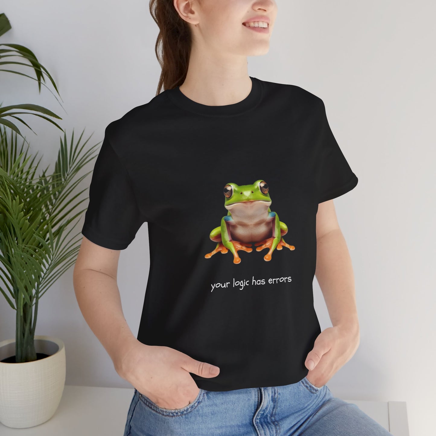 Your Logic Has Errors Tree Frog - T-Shirt | STEM | Roly Poly Print