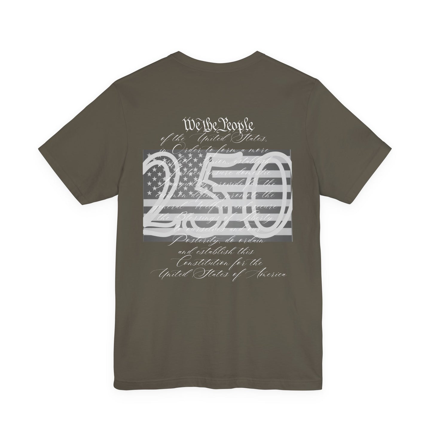 Patriotic We The People 250 Anniversary Flag T-Shirt | Holiday | Roly Poly Print