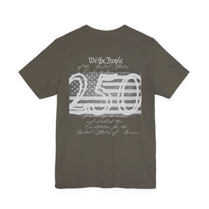 Patriotic We The People 250 Anniversary Flag T-Shirt | Holiday | Roly Poly Print