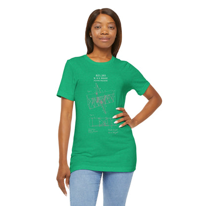 Wright Flyer Sketch - T-Shirt | STEM | Roly Poly Print