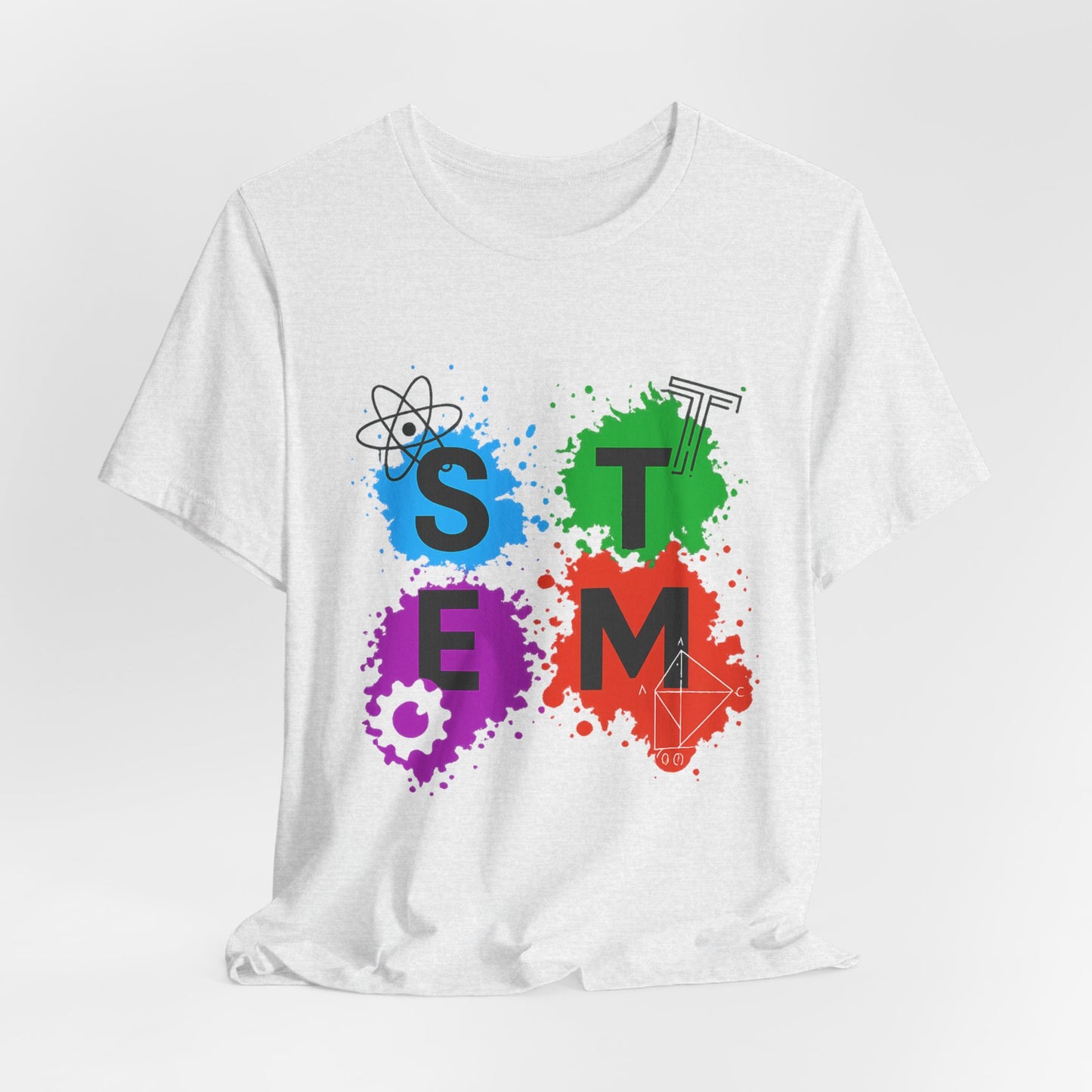 STEM Paintball Splatters - Teacher T-Shirt | STEM | Roly Poly Print