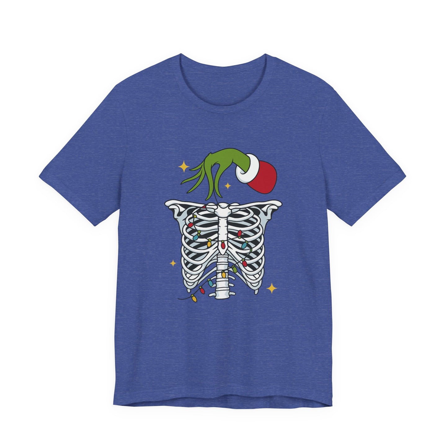 Grinch Holding Your Skeleton Ornaments - Christmas T-Shirt | Holiday | Roly Poly Print