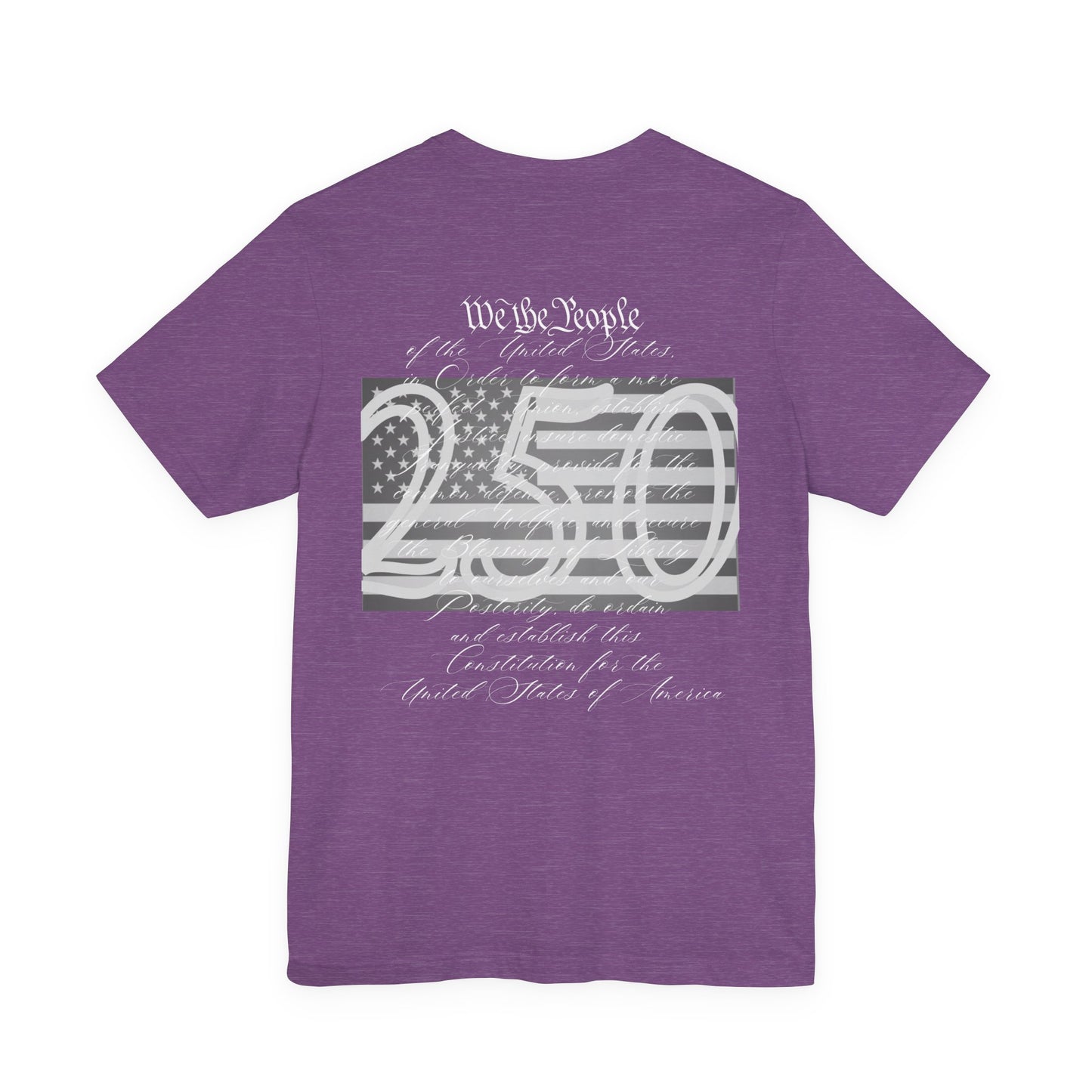 Patriotic We The People 250 Anniversary Flag T-Shirt | Holiday | Roly Poly Print