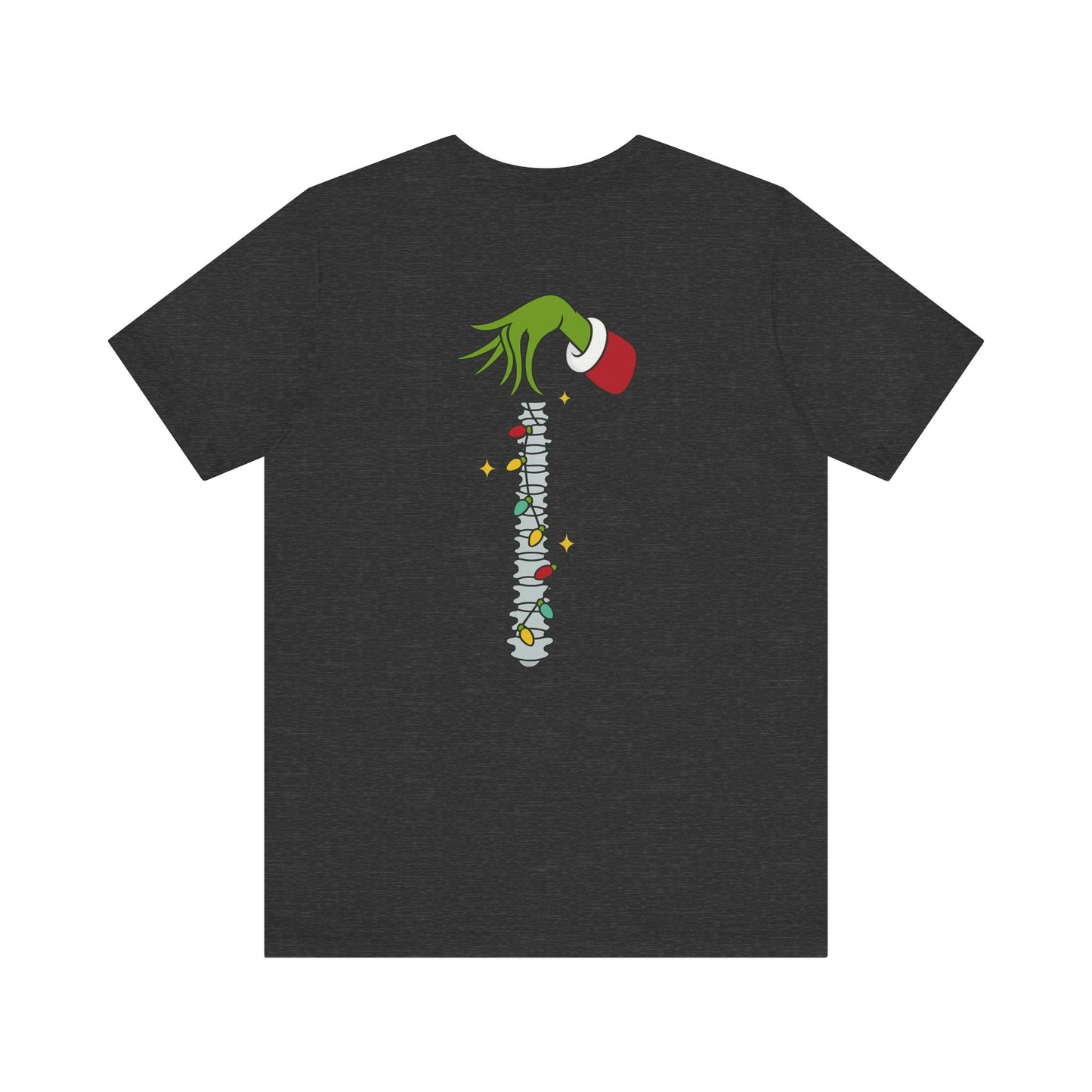 Grinch Holding Your Skeleton Ornaments - Christmas T-Shirt | Holiday | Roly Poly Print
