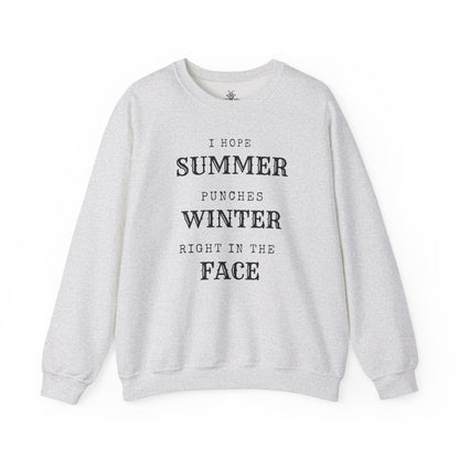 Summer Punches Winter - Sweatshirt | Funny and Sarcastic | Roly Poly Print