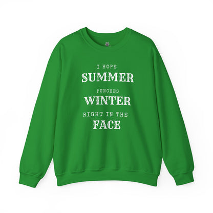 Summer Punches Winter - Sweatshirt | Funny and Sarcastic | Roly Poly Print