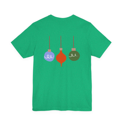 Ugly Christmas Sweater Text on Green - Christmas T-Shirt | Holiday | Roly Poly Print