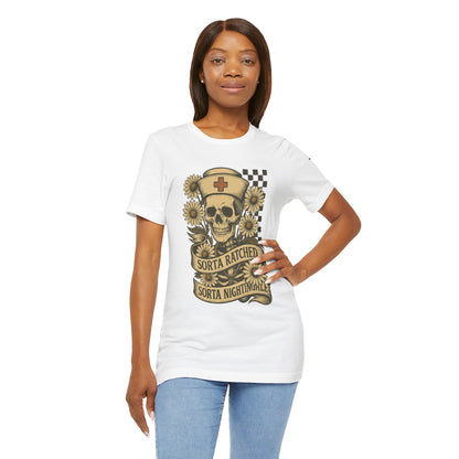 Sorta Ratched Sorta Nightingale with Daisies - T-Shirt | Nurses and Healthcare | Roly Poly Print