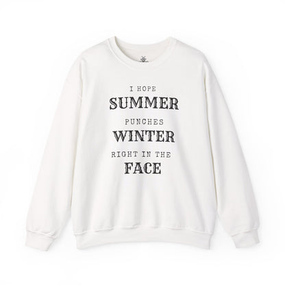 Summer Punches Winter - Sweatshirt | Funny and Sarcastic | Roly Poly Print