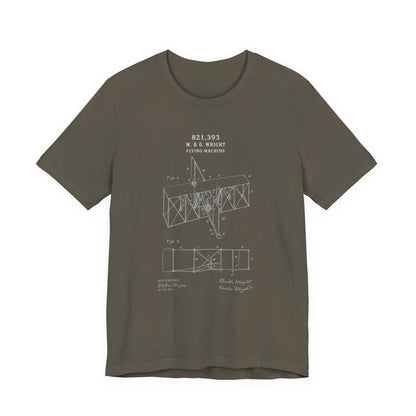 Wright Flyer Sketch - T-Shirt | STEM | Roly Poly Print