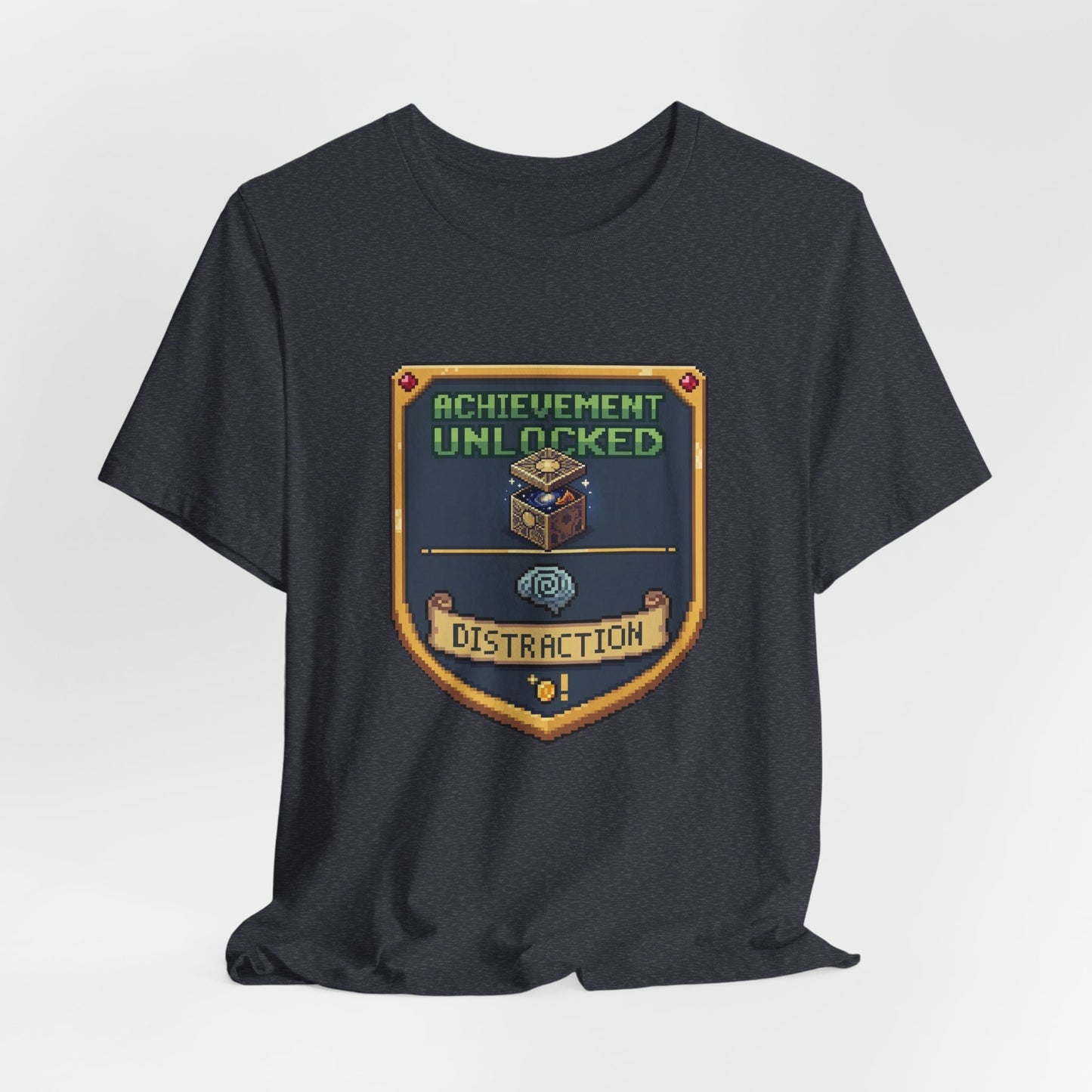 Achievement Unlocked Badge - Distraction | T-Shirt