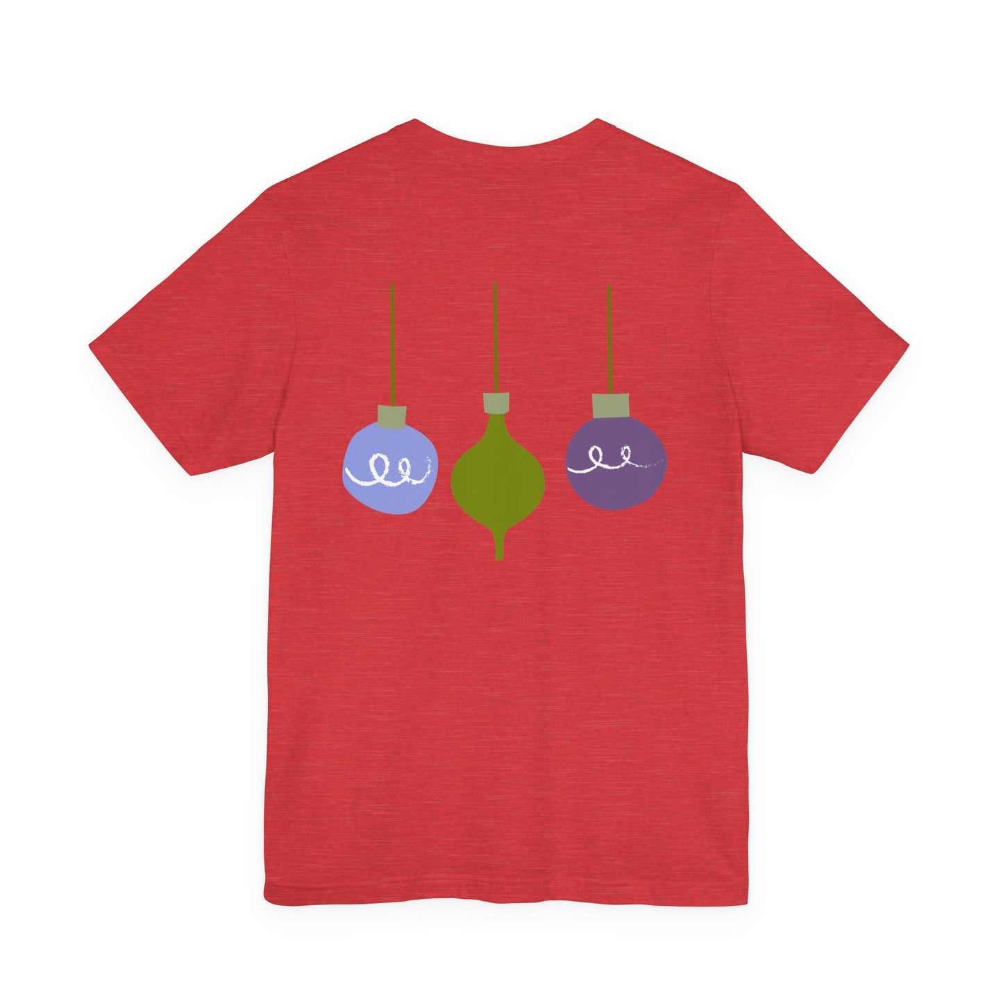 Ugly Christmas Sweater Text on Red- Christmas T-Shirt | Holiday | Roly Poly Print