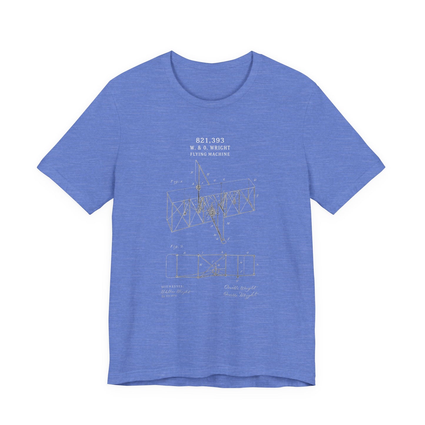 Wright Flyer Sketch - T-Shirt | STEM | Roly Poly Print
