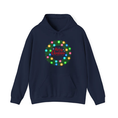 Merry Christmas Wreath - Christmas Hoodie | Holiday | Roly Poly Print