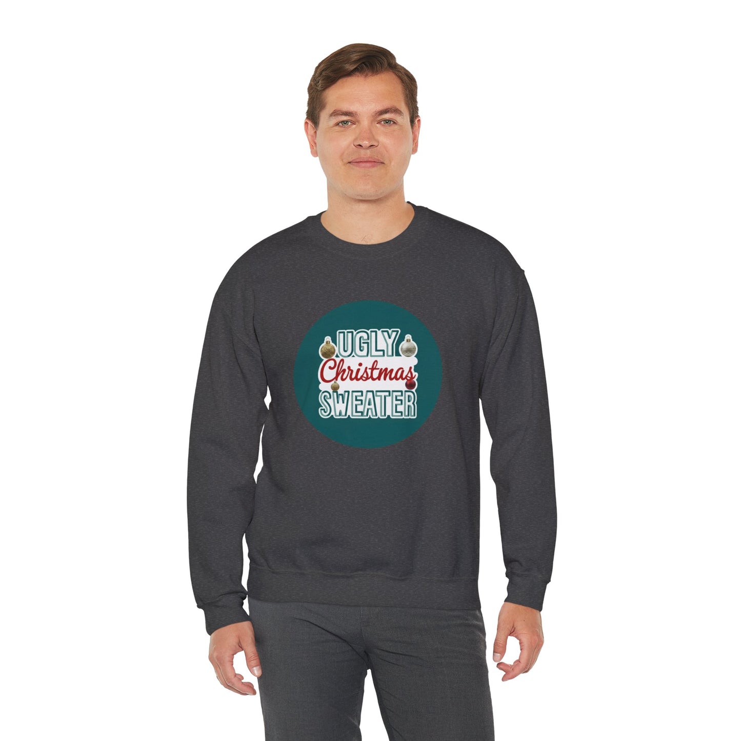 Ugly Christmas Sweater Logo Style - Christmas Sweatshirt | Holiday | Roly Poly Print