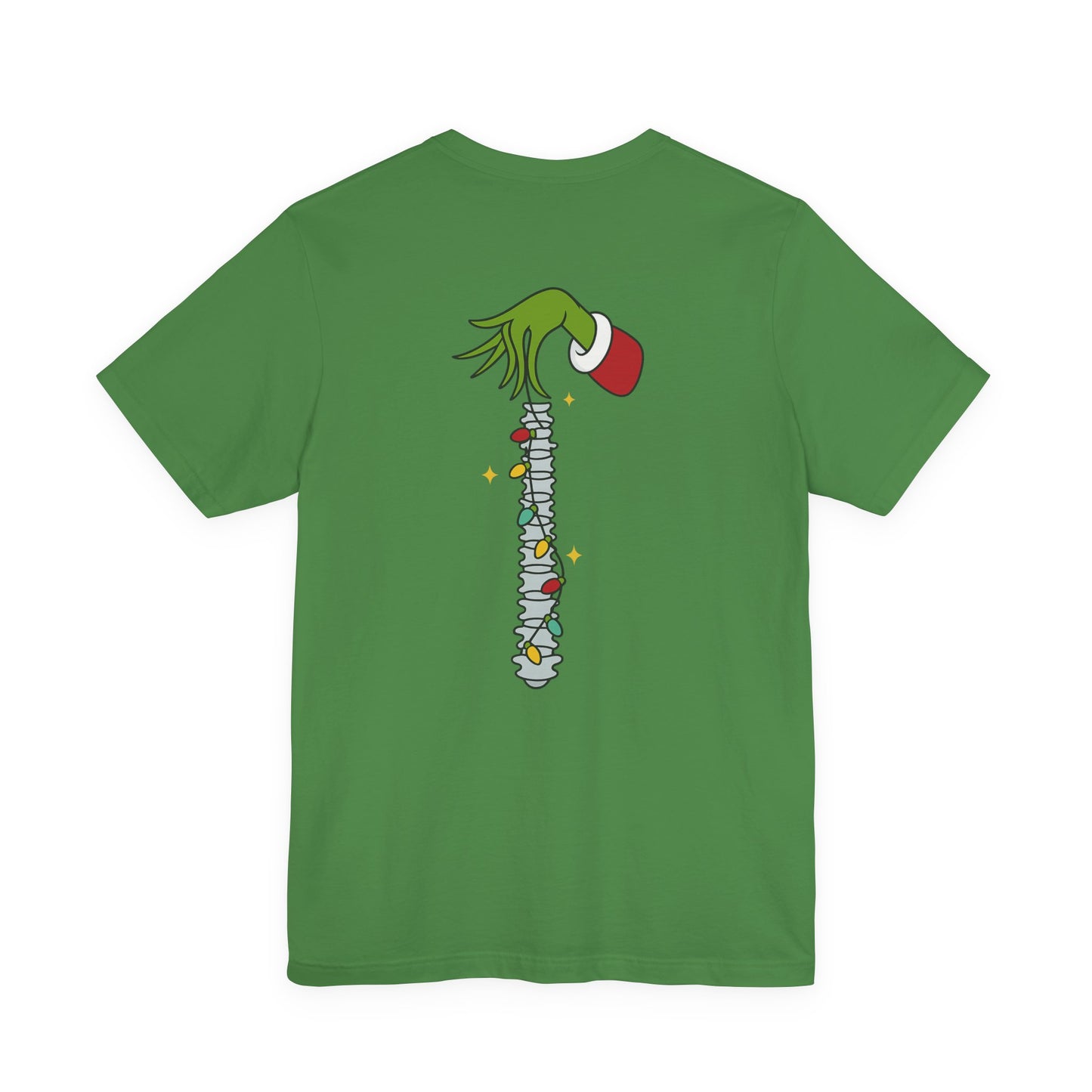 Grinch Holding Your Skeleton Ornaments - Christmas T-Shirt | Holiday | Roly Poly Print