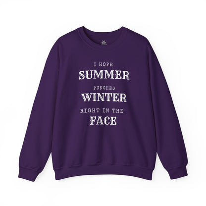 Summer Punches Winter - Sweatshirt | Funny and Sarcastic | Roly Poly Print