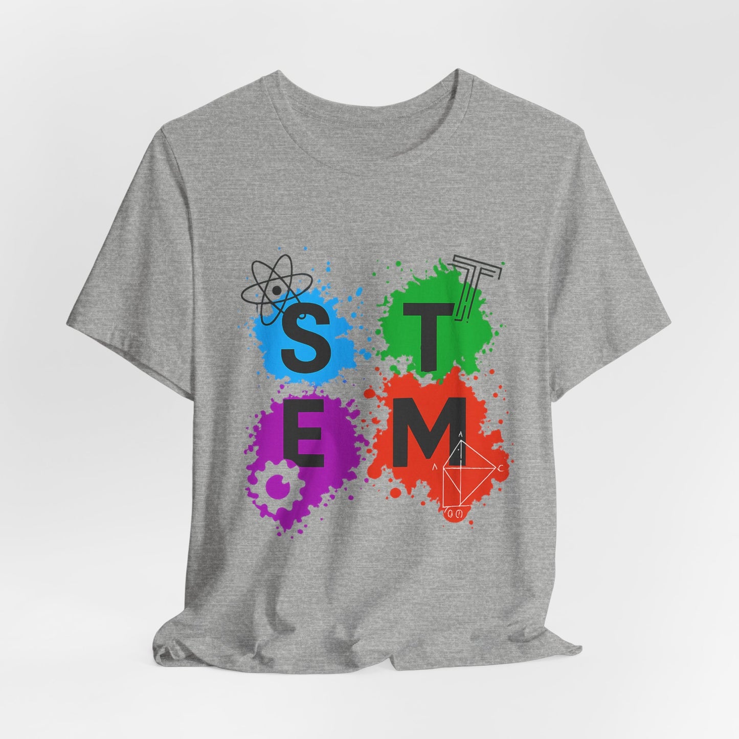 STEM Paintball Splatters - Teacher T-Shirt | STEM | Roly Poly Print