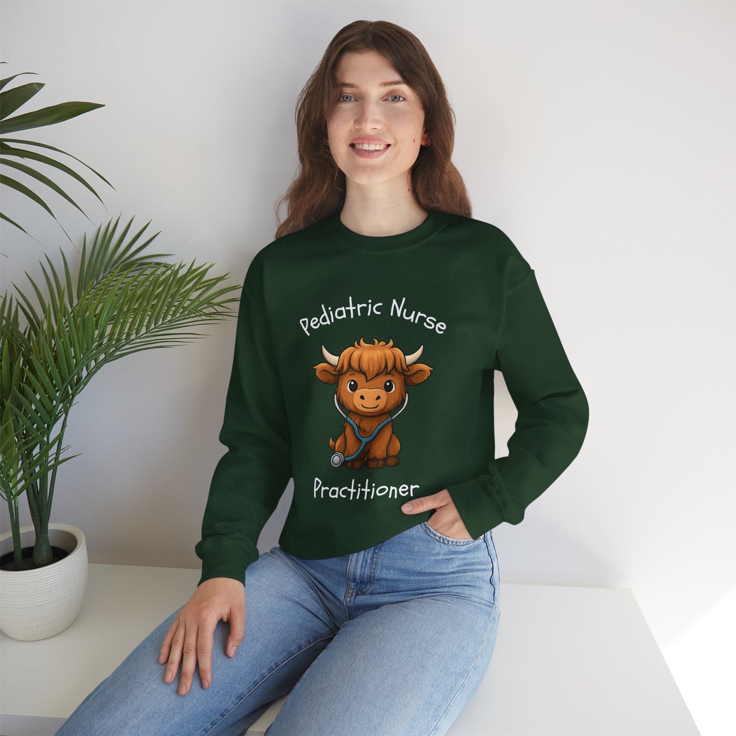 Pediatric Nurse Practitioner Little Bull - Sweatshirt | Nurse & Healthcare | Roly Poly Print