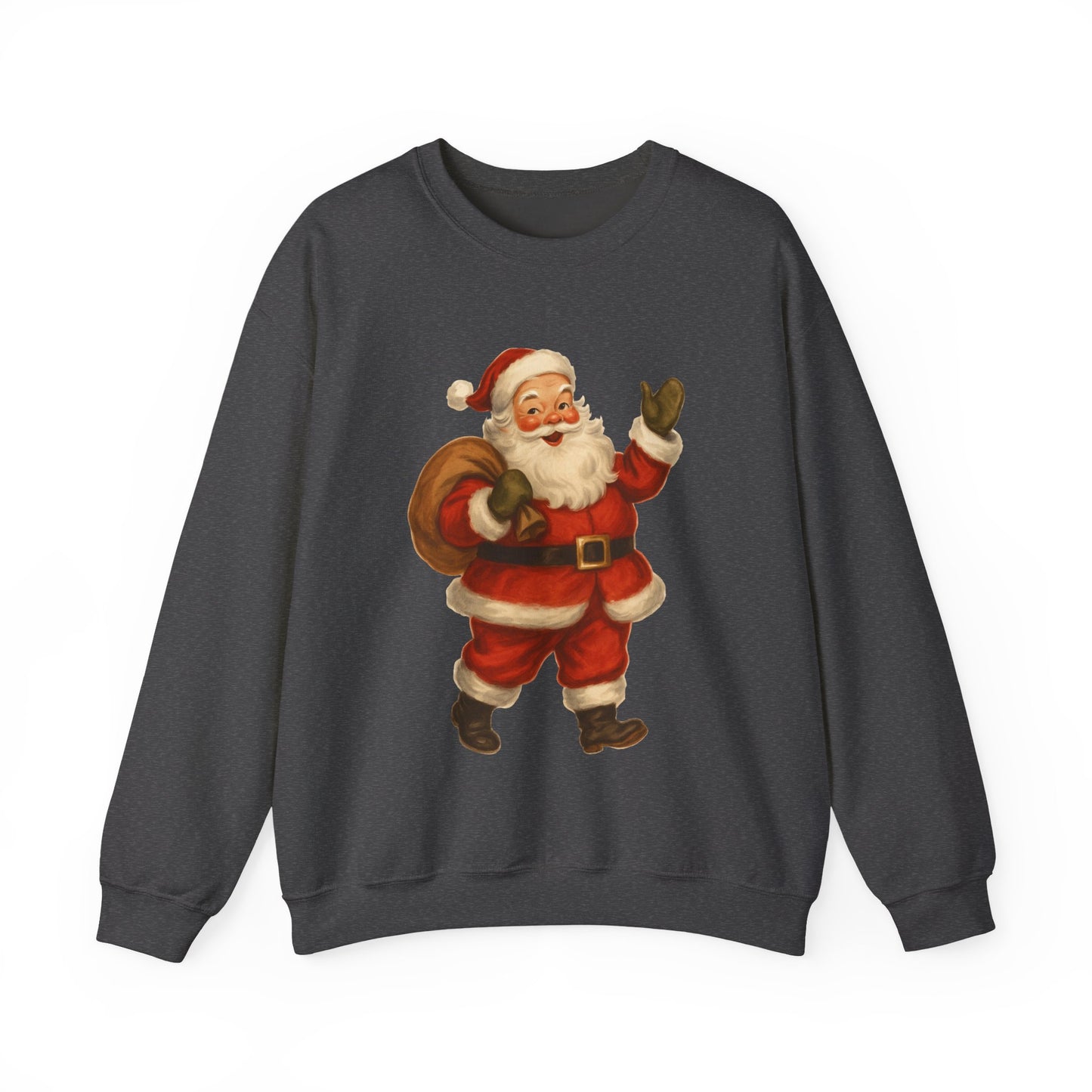 40's Era Santa - Christmas Sweatshirt | Holiday | Roly Poly Print