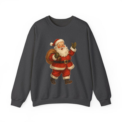 40's Era Santa - Christmas Sweatshirt | Holiday | Roly Poly Print