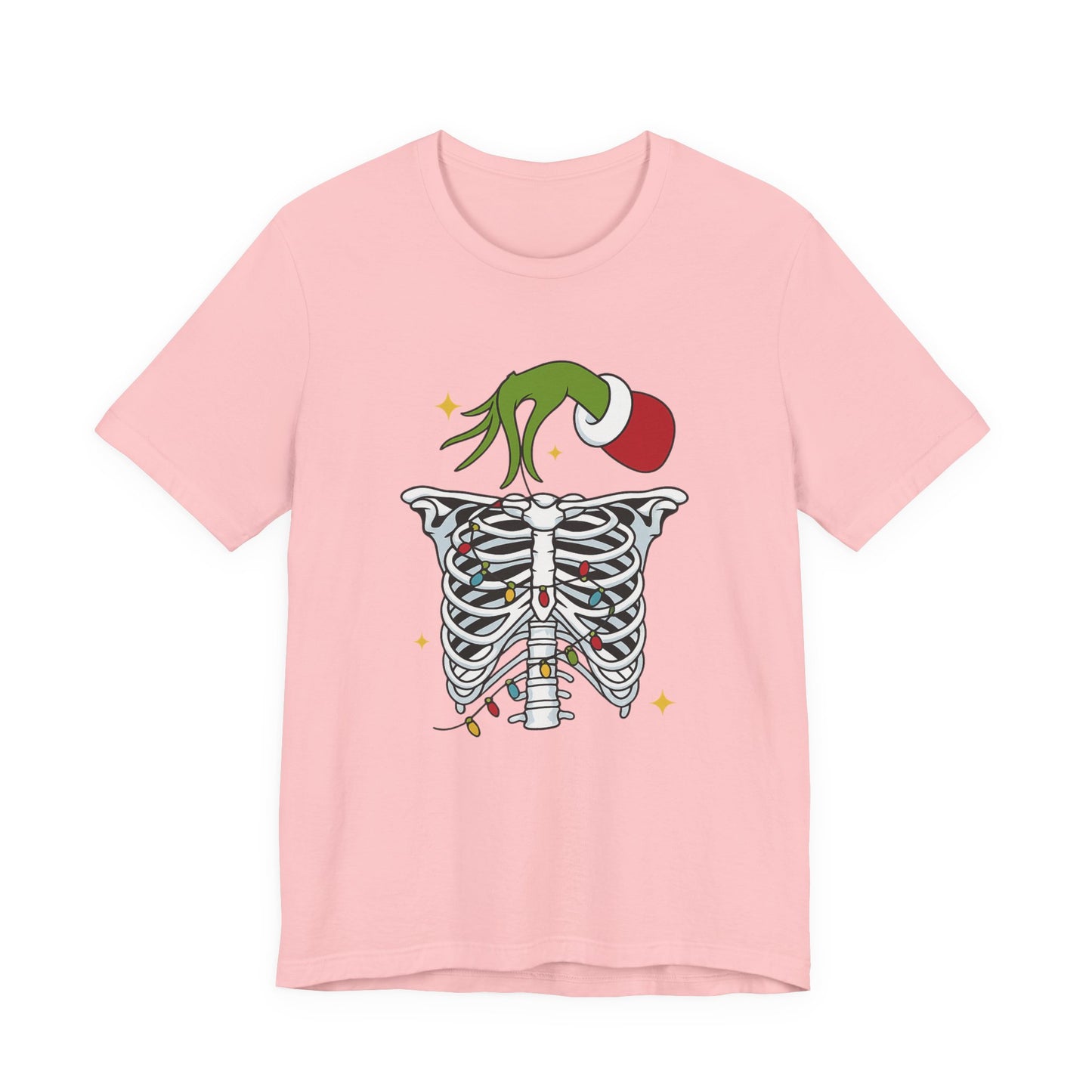 Grinch Holding Your Skeleton Ornaments - Christmas T-Shirt | Holiday | Roly Poly Print