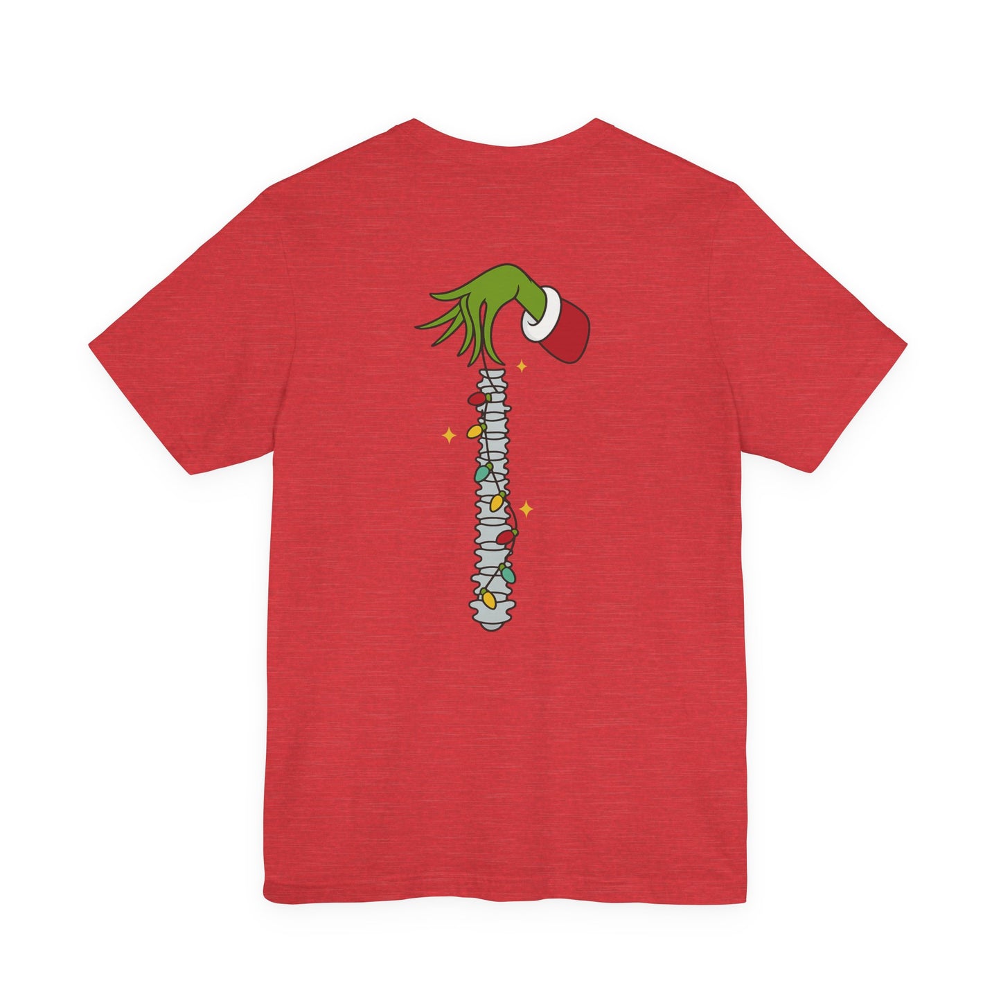 Grinch Holding Your Skeleton Ornaments - Christmas T-Shirt | Holiday | Roly Poly Print