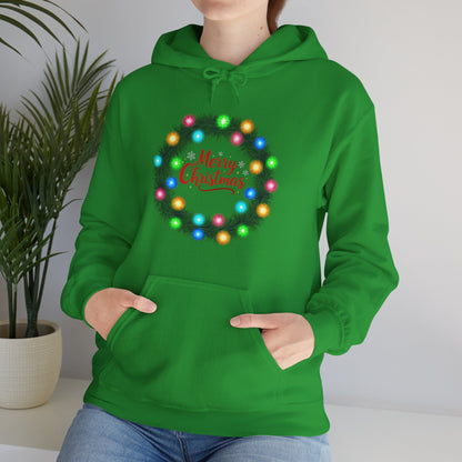 Merry Christmas Wreath - Christmas Hoodie | Holiday | Roly Poly Print