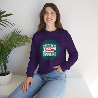 Ugly Christmas Sweater Logo Style - Christmas Sweatshirt | Holiday | Roly Poly Print