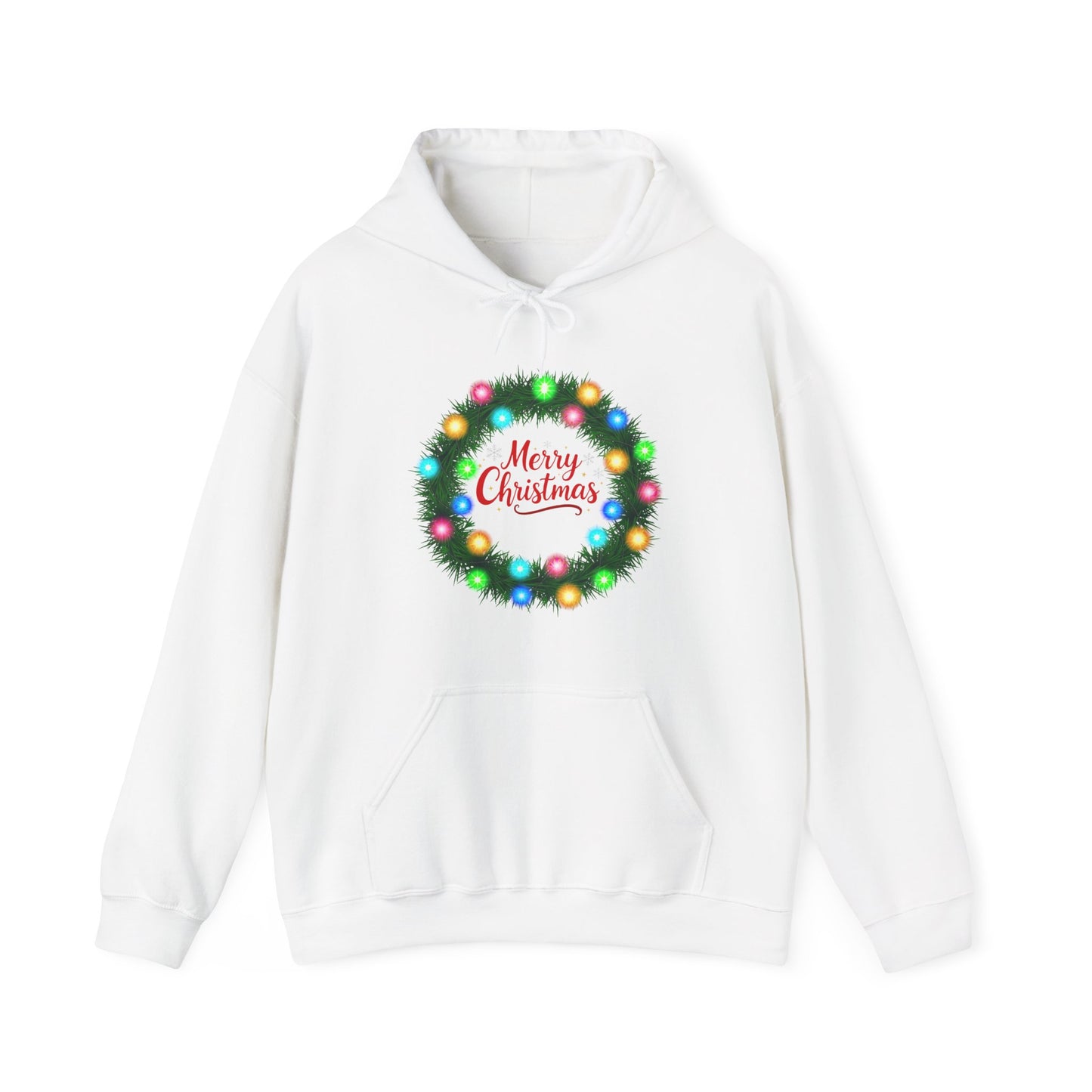 Merry Christmas Wreath - Christmas Hoodie | Holiday | Roly Poly Print