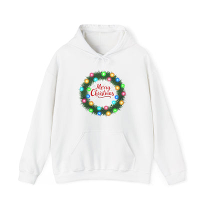 Merry Christmas Wreath - Christmas Hoodie | Holiday | Roly Poly Print