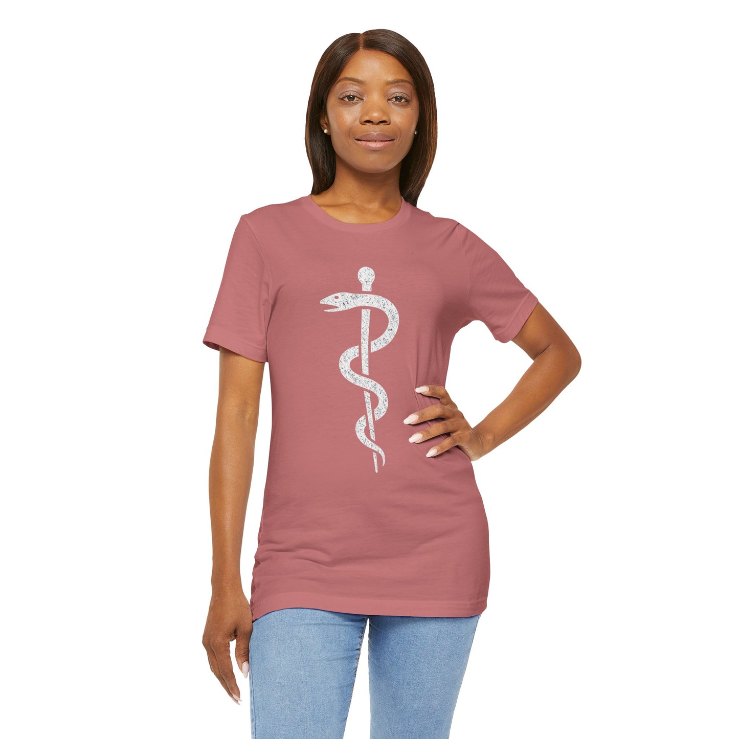 Rod of Asclepius - T-Shirt | Nurses & Healthcare | Roly Poly Print